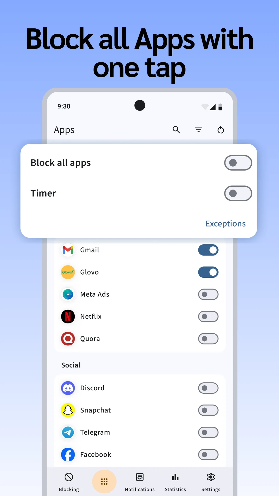 Notification Blocker & History screenshot